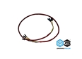 DimasTech® Couple of Black & Red Cables 800mm
